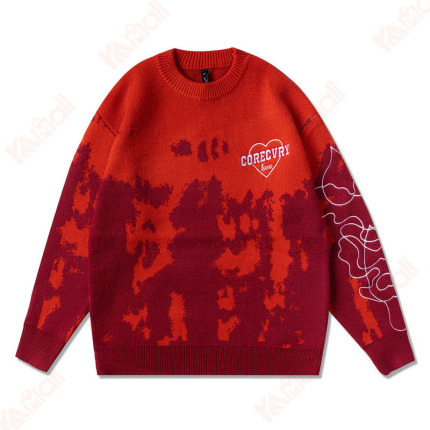 red sweater